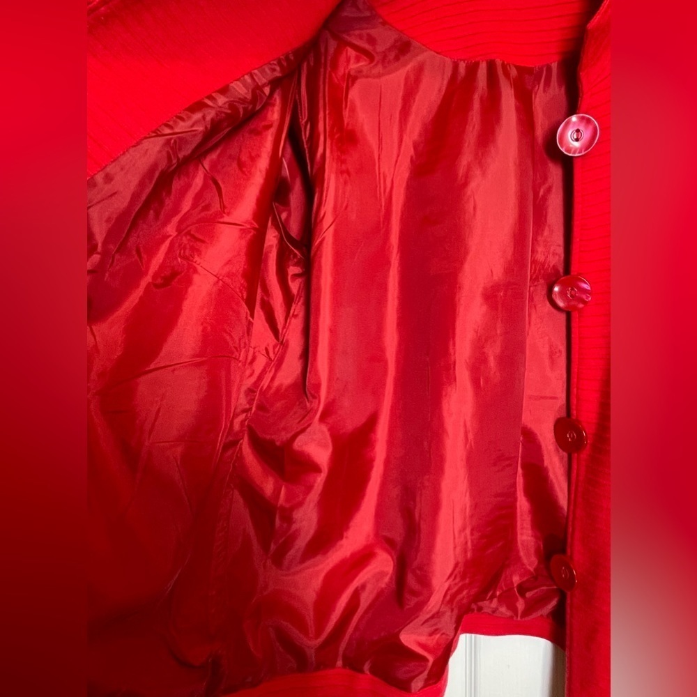 Coldwater Creek Women’s Plus Size Red Button Down Lined Cardigan‎ Size 2X - Picture 11 of 13